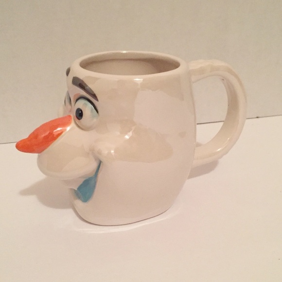 DISNEY Cute Frozen Olaf Ceramic 3D Large Coffee Mug Cup Iridescent - Picture 4 of 7